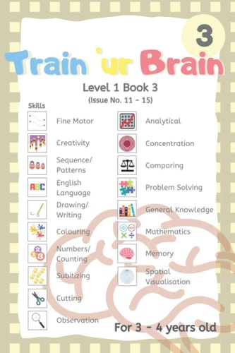 Train 'Ur Brain Level 1 Book 3 (TUB Level 1 Book 3) Issue No. 11 To 15