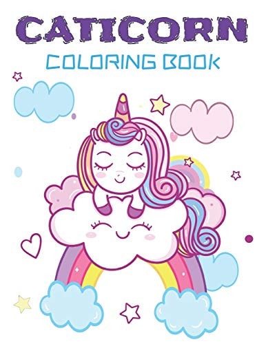 Caticorn Coloring Book Adorable Caticorn Coloring Book for Kids