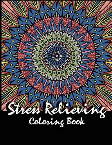 Stress Relieving Coloring Book Patterns with Fun, Relaxing