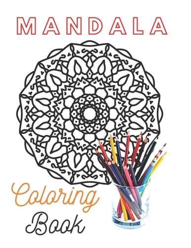 Mandala Coloring Book Amazin Mandal, Coloring Pages For Contemplation "8.5"x"11"