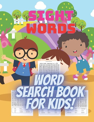 Sight Words Word Search Book for Kids Word Search Books for Adults|word Puzzles for Adults|word Search for Adults|word Searches for Adults