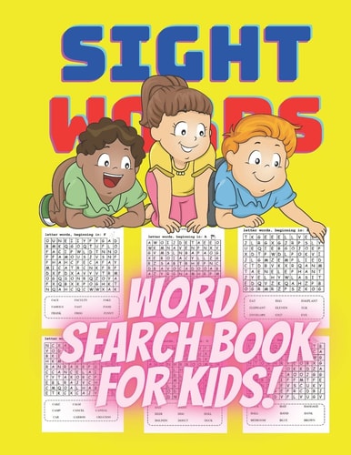 Sight Words Word Search Book for Kids Puzzle Books for Kids Ages 9-12|word Search Puzzles Large Print|search Word Puzzle Books for Adults
