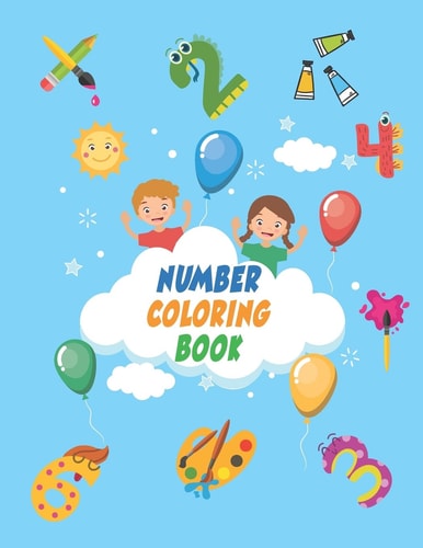 Number Coloring Book Practice Book