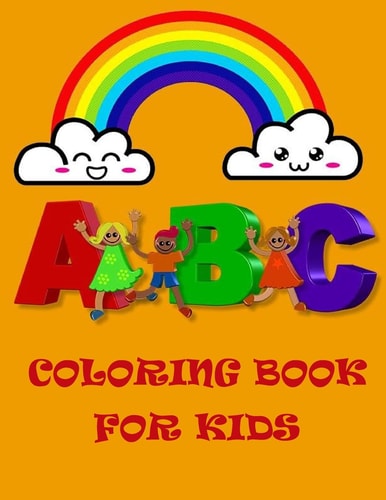 Abc Coloring Book for Kids Vegetables and Fruits Coloring for Kids Age 4-8 for Learn Alphabet Letters from A to Z