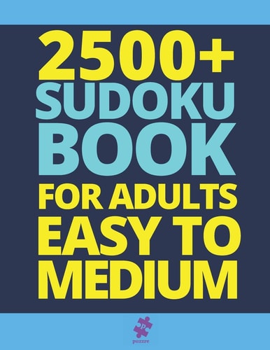 2500+ Sudoku Book For Adults Easy To Medium Big Sudoku Puzzle Books Jumbo Collection