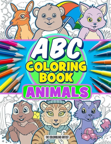 ABC Coloring Book Animals Coloring Book for KIds - All Ages