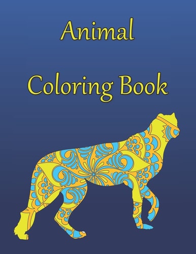 Animal Coloring Book Adult Animal Coloring Book