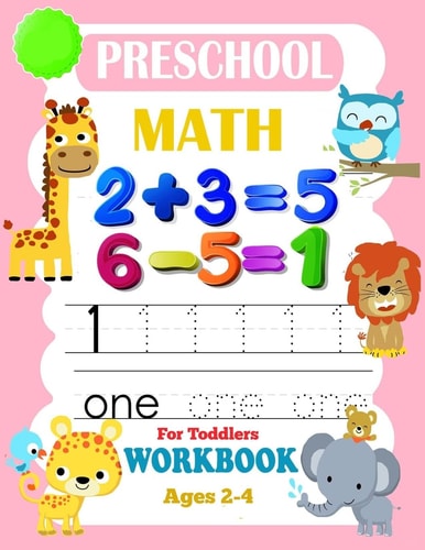 Preschool Math Workbook for Toddlers Ages 2-4 Math Addition And Subtraction Workbook, Beginner Math Preschool Learning Book (Practical Math ) + Letters And Numbers Tracing Books For Kids
