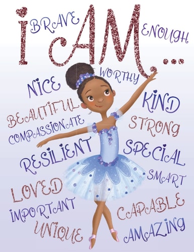 I Am Positive Affirmations | Coloring Book for Young Black Girls | African American Children Books