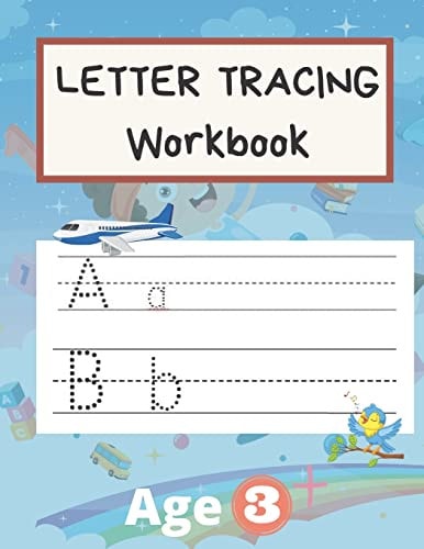 Letter Tracing Workbook Pre K, Kindergarten, Age 3 Plus, Practice For Kid, Alphabet Writing, Line Tracing 8.5 X 11 Inch