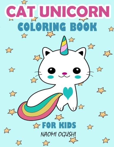 Cat Unicorn Coloring Book for Kids