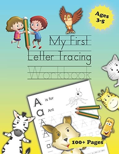 My First Letter Tracing Workbook Traceable Practice Sheets with Coloring and Activity Pages, Introduction to Numbers, for Kids Ages 3-5