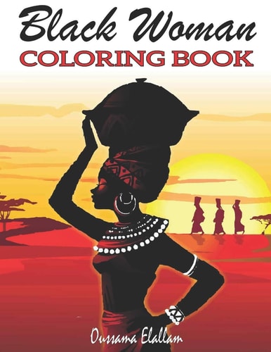 Black Woman Coloring Book Funny Black Wife Coloring Book, African Woman Designs, Beauty Queens Gorgeous Black Women African American Afro Dreads