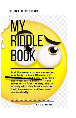 My Riddle Book The Riddle Book, Riddle for the Family, Brain Teaser Book, Kids Riddle, Riddles.