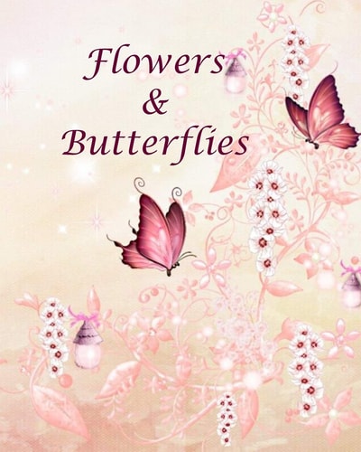 Flowers & Butterflies Coloring Book for Mind Relaxation