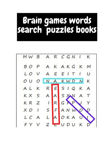 Brain Games Word Search Puzzle Book Adult Puzzles, Adult Words Search, Adult Brain Games, Words Search Book Or Adults,