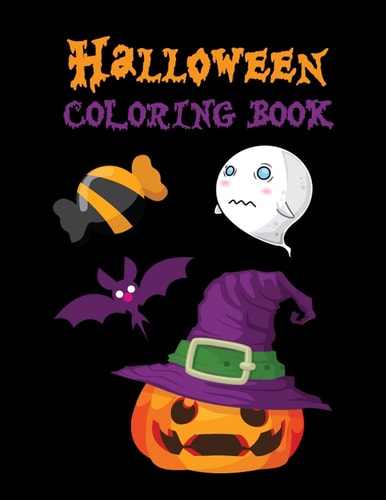 Halloween Coloring Book Children Coloring Workbooks for Kids, Ages 2-4, 4-8, Gift for Boys, Girls