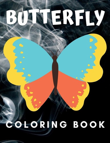 Butterfly Coloring Book For Adult Girl Boy Kids Relaxation Stress