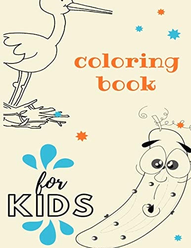 Coloring Book For Kids Animal Coloring, Vegetables Coloring, Numbers 1-10, Coloring By Numbers, Free Coloring