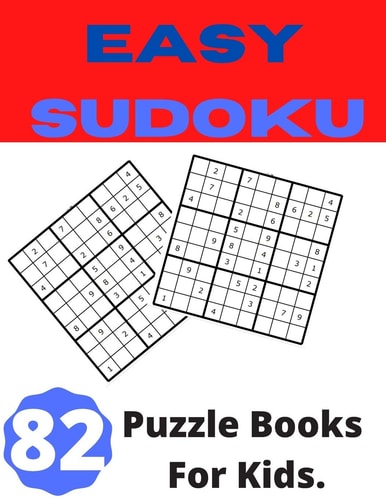 Easy Sudoku Puzzle Books For Kids Best Sudoku for Kids as a Beginner - Best Sudoku Mind Activity Game.