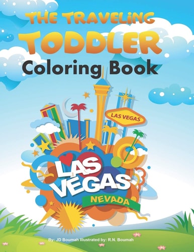 The Traveling Toddler Las Vegas Coloring Book