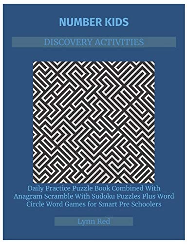 Number Kids Discovery Activities Daily Practice Puzzle Book Combined With Anagram Scramble With Sudoku Puzzles Plus Word Circle Word Games for Smart Pre Schoolers