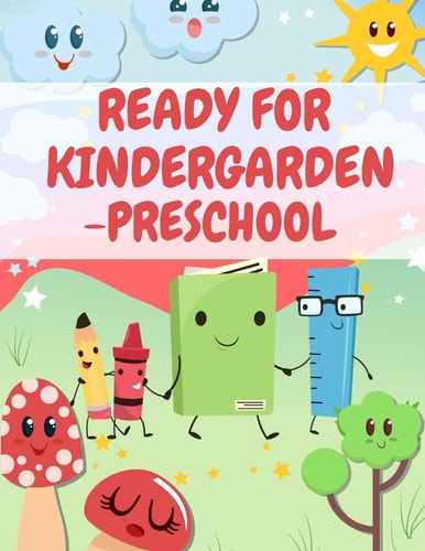 Ready For Kindergarden Preschool Beautifully Designed ABC Letter and Variety Shapes Tracing Fun Book To Practice Writing For Kids