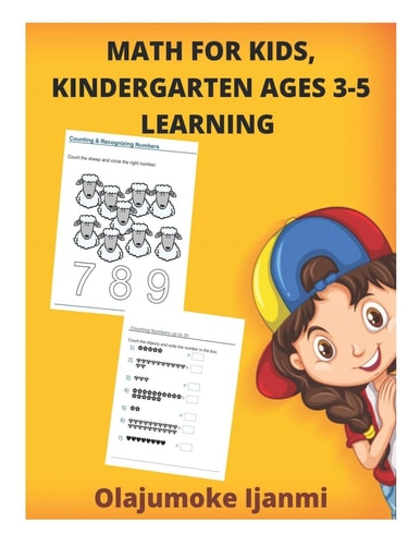Math For Kids, Kindergarten Ages 3-5 Learning Math Workbooks For Prekindergartens