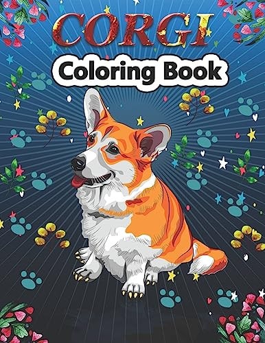 Corgi Coloring Book A Unique Collection Of Corgi Coloring Pages