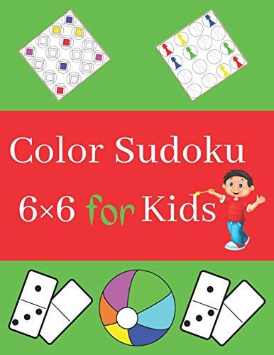 Color Sudoku 6×6 for Kids Fun Sudoku Puzzles 6×6 for Kids
