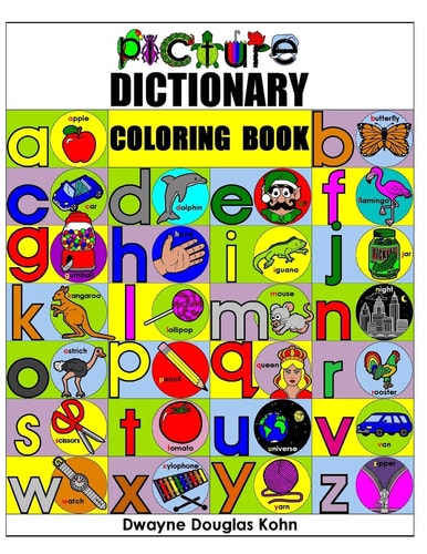 Picture Dictionary Coloring Book For Beginning Readers
