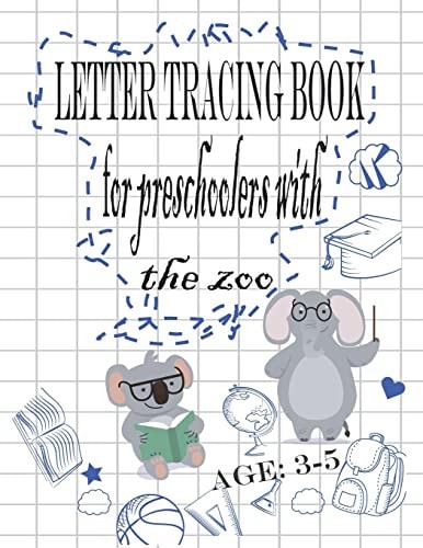 Letter Tracing Book For Preshoolers With The Zoo Learn To Write And Draw, Kids Activity Books Line Tracing, Letters, and More!, Age3-5, Practice for Kids, Page 93, (8.5*11)