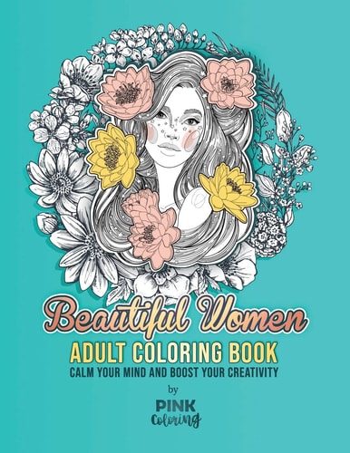 Beautiful Women Adult Coloring Book