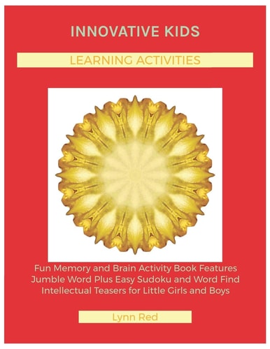 Innovative Kids Learning Activities Fun Memory and Brain Activity Book Features Jumble Word Plus Easy Sudoku and Word Find Intellectual Teasers for Little Girls and Boys