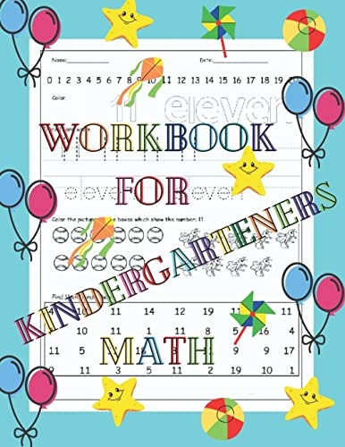 Workbook For Kindergarteners Math 1st Grade Math Workbook Addition And Subtraction, Age 4-7, Size 8,5x11