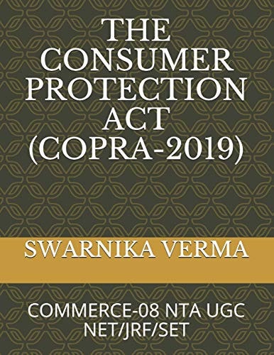 The Consumer Protection Act(copra-2019) Commerce-08 Nta Ugc Net/Jrf/Set