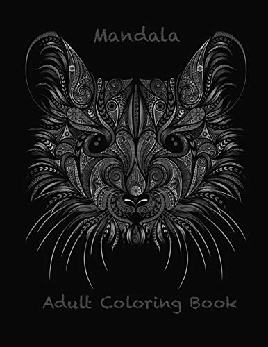 Mandala Adult Coloring Book Coloring Book for Adults with 50 Mandalas Animals to Relieve Stress