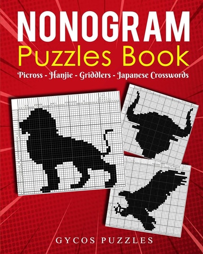 Nonogram Puzzle Book Japanese Crossword Griddlers Hanjie Picross | Black and White