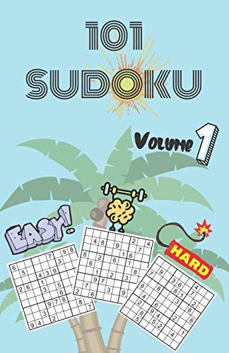 101 Sudoku - Volume 1 Easy to Hard - Large Print - Small Format Book - Solutions