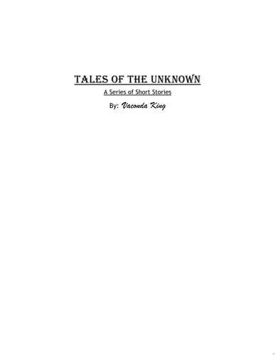 Tales of the Unknown