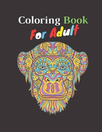 Coloring Boook For Adult Easy Coloring Book with 80 Pages Size 8.5" 11"