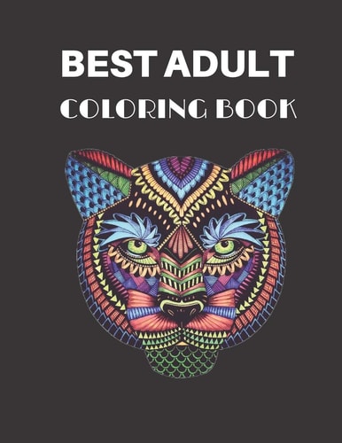 Best Adult Coloring Book Animal Adult Coloring Book of 80 Pages Size 8.5" 11"