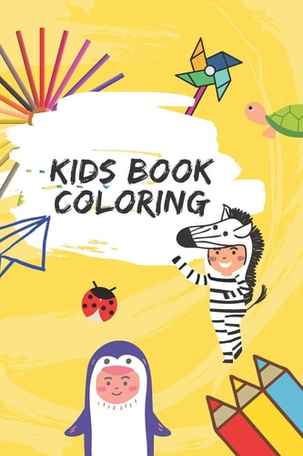 Kids Coloring Book CUTE Animal Coloring Book For Kids Aged 3 & Up.