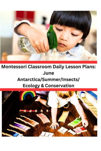 MONTESSORI CLASSROOM DAILY LESSON PLANS June
