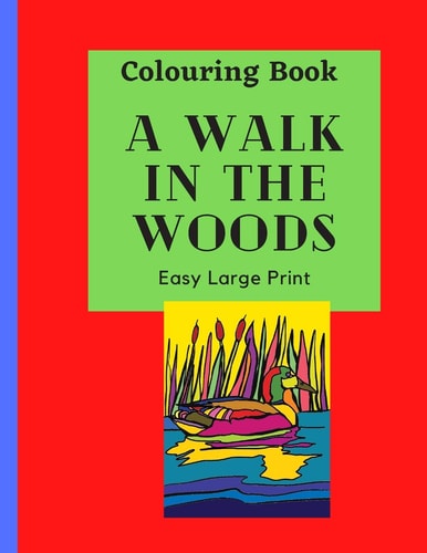 A Walk in the Woods Colouring Book Take a Tour of the Woods by Colouring this Large Print Book for Hours of Fun with this Educational Learning Resource