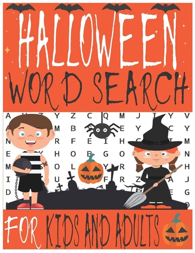 Halloween Word Search Word Search Activities Find Puzzles for Kids and Adults Large Print with Solutions Included (Halloween Activity Book)