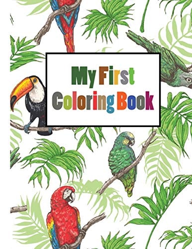 My First Coloring Book Paint by Sticker Kids Zoo Animals