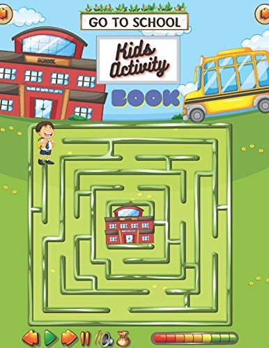 Go To School Kids Activity Book Word Search Puzzles Dot To Dot Sudoko & Word Scramble Solving Thinking Games For Kids Ages 6 to 8
