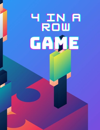 4 In A Row Game Note Pad: 4 In A Row Puzzle Games For Kids Age 4 - 8