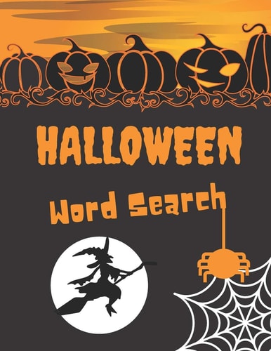 Halloween Word Search Book Word Search Puzzles for Adults - Large Print - Fun Holiday Activity Book for Kids
